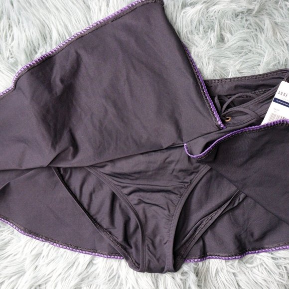 🌏 Anne Cole Locker - Swim Skirt bikini bottoms -  XL - Picture 5 of 5